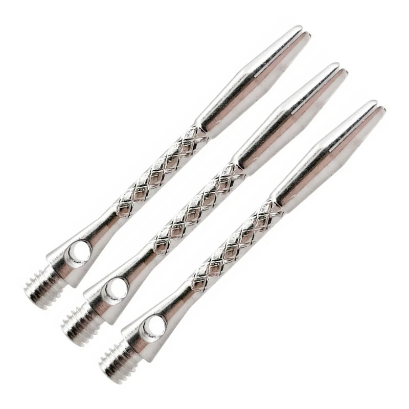 High-quality 6Pcs/Lot Darts Shaft Aluminium Alloy Material 45mm Shafts Silvery White and Black Two Colour
