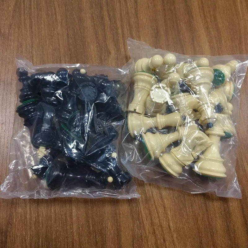 Exquisite Standard Heavy Plastic Tuba Chess Pieces Excluding Chessboard Nonmagnetic Home Entertainment Games