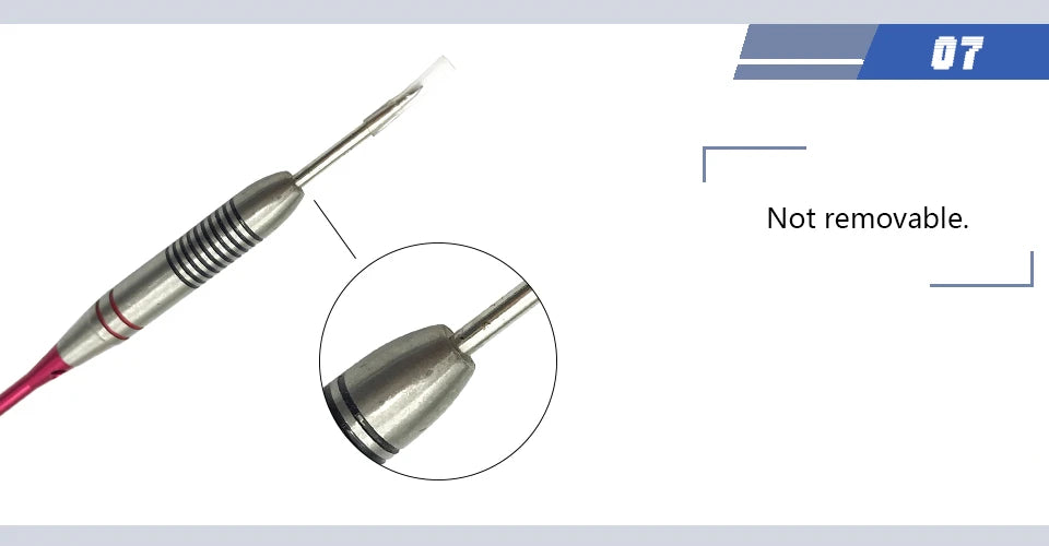 3pcs/1set Of 24g Stainless Steel Dart Needle Anti-fall Fine Aluminum Rod Red Aurora Wing Adult Training Entertainment Games