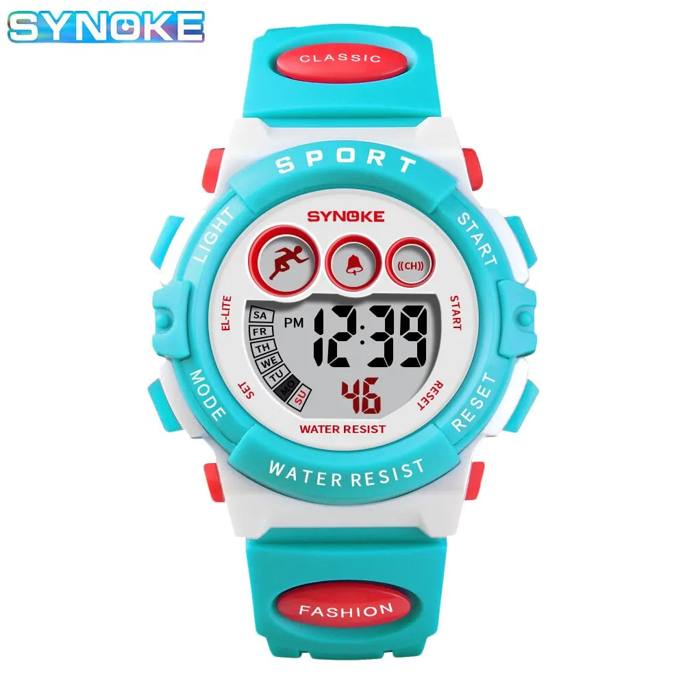 Student Sport Watches For Kids Colorful Electronic Watches Waterproof Clock Children Digital Watch For Boys Girls