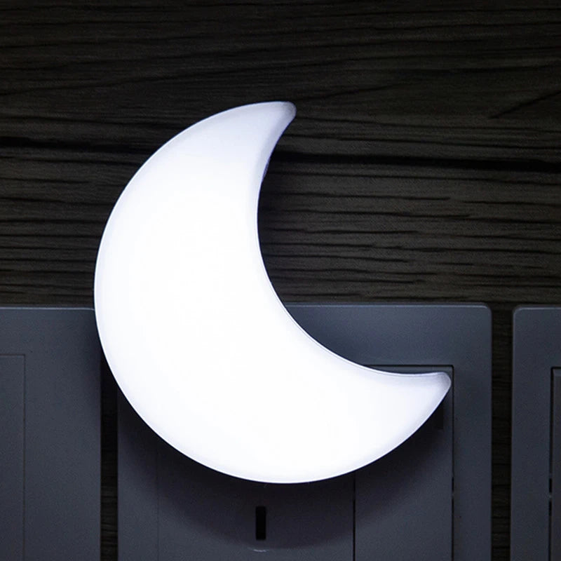 LED Moon Night Lights/Wall Lamp Cute Mini EU/US Plug Lights For Children Room Bedroom Living Room Decoration Lighting Night Lamp