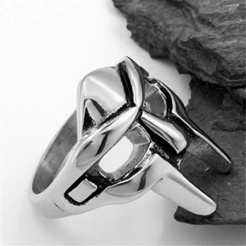 Mask Rings For Men Gladiator Punk Style Egyptian Pharaoh Male Ring Classic Retro Jewelry Party Accessories