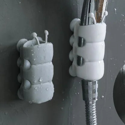 Suction cup showerhead holder, shower holder, bathroom showerhead, non perforated showerhead