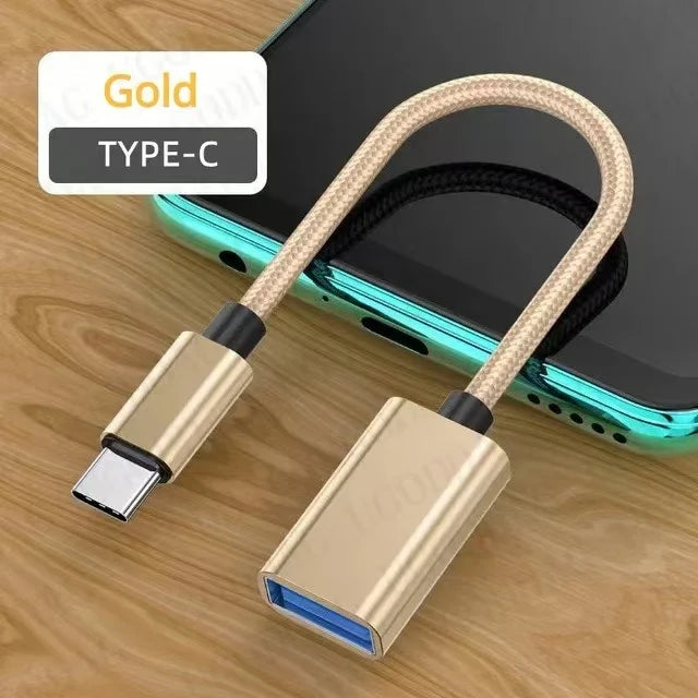USB-C To USB OTG Adapter Cable USB Type C Male to USB Female Cable Adapter OTG Cable Converter For Xiaomi Samsung MacBook Pro