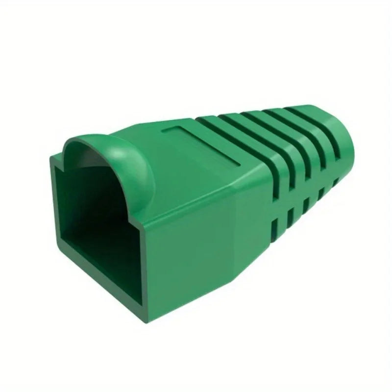 Colorful CAT5E CAT6 RJ45 Ethernet Network Connector Plug Cover Strain Relief Boots Crystal Head Protective Cable Sleeve For 8P8C