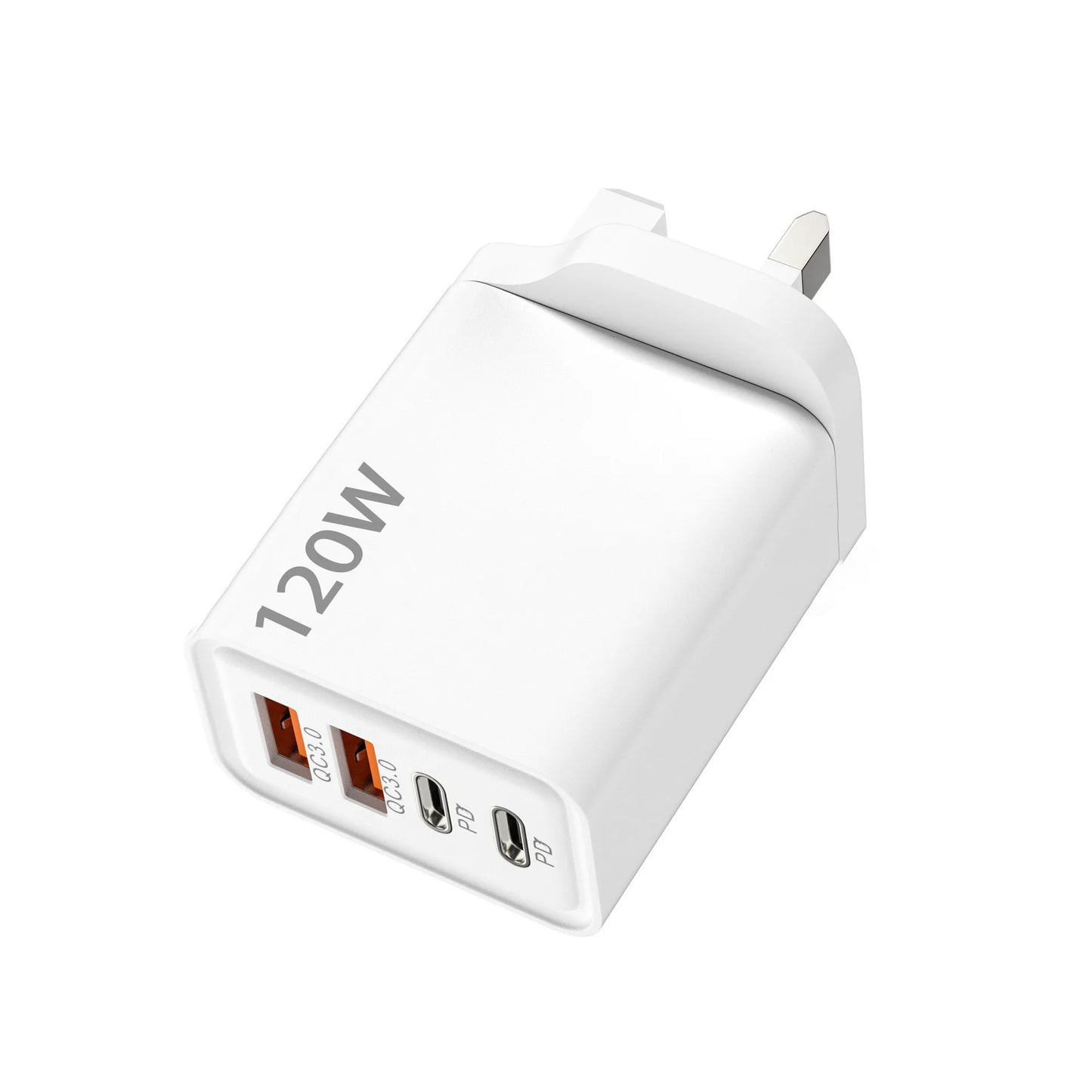 Total 120W Phone Charger Fast Charging Quick Charger PD USB Type C Wall Adapter For iPhone 16 15 Xiaomi 14 Huawei Redmi Oneplus