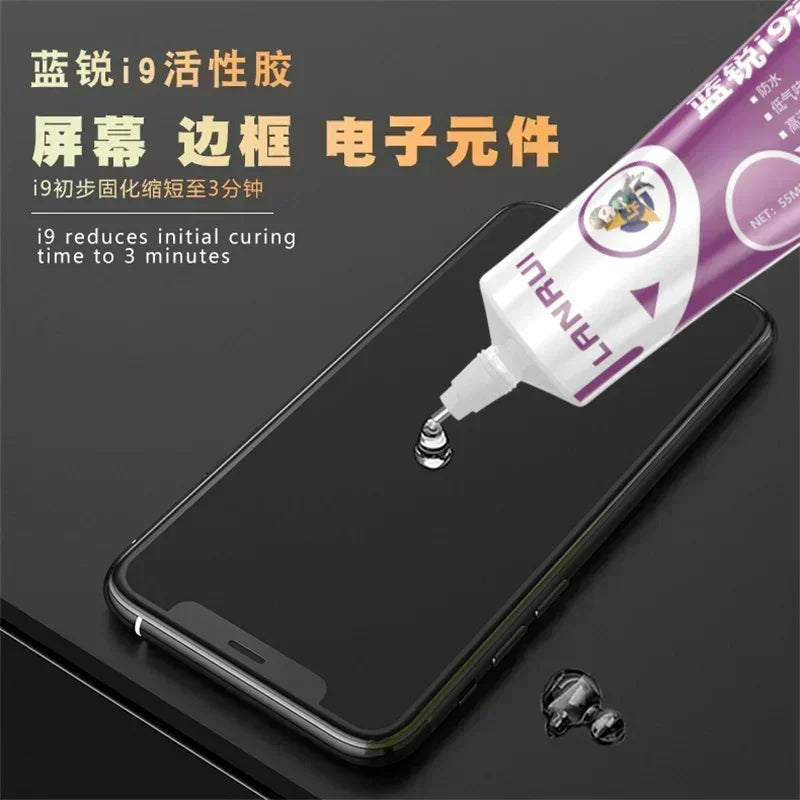 LANRUI I9 High-Quality Active Soft Glue Waterproof Sealant for Cell Phone Laptop TV LCD Screen Back Cover Repair