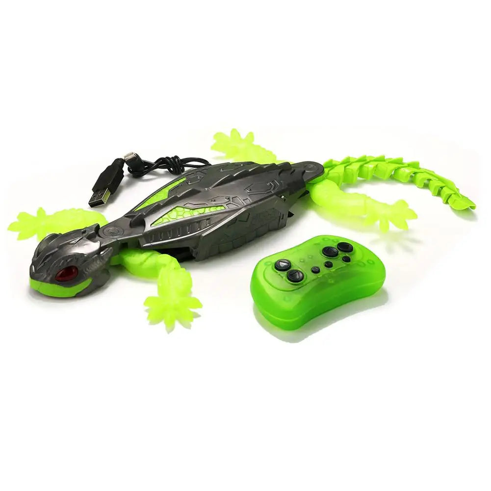 Remote Control Wall Climbing Gecko Robot Toy for Kids, Rechargeable, Christmas Novelty Gift, Anti-Fall Design, Easy to Operate