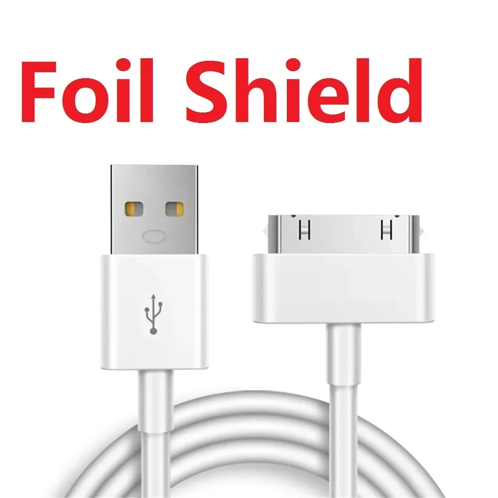 30 Pin USB Charger Cable For IPhone 4 4s 3G 3GS iPad 1 2 3 iPod Adapter Accessories Nano Touch Charging Data Cable Usb Charger