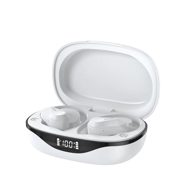 Lenovo LP75 Sports Wireless Earphones with Mics,Button Control, LED Power Display,Hifi Stereo Sound Bluetooth 5.3 TWS Headphones