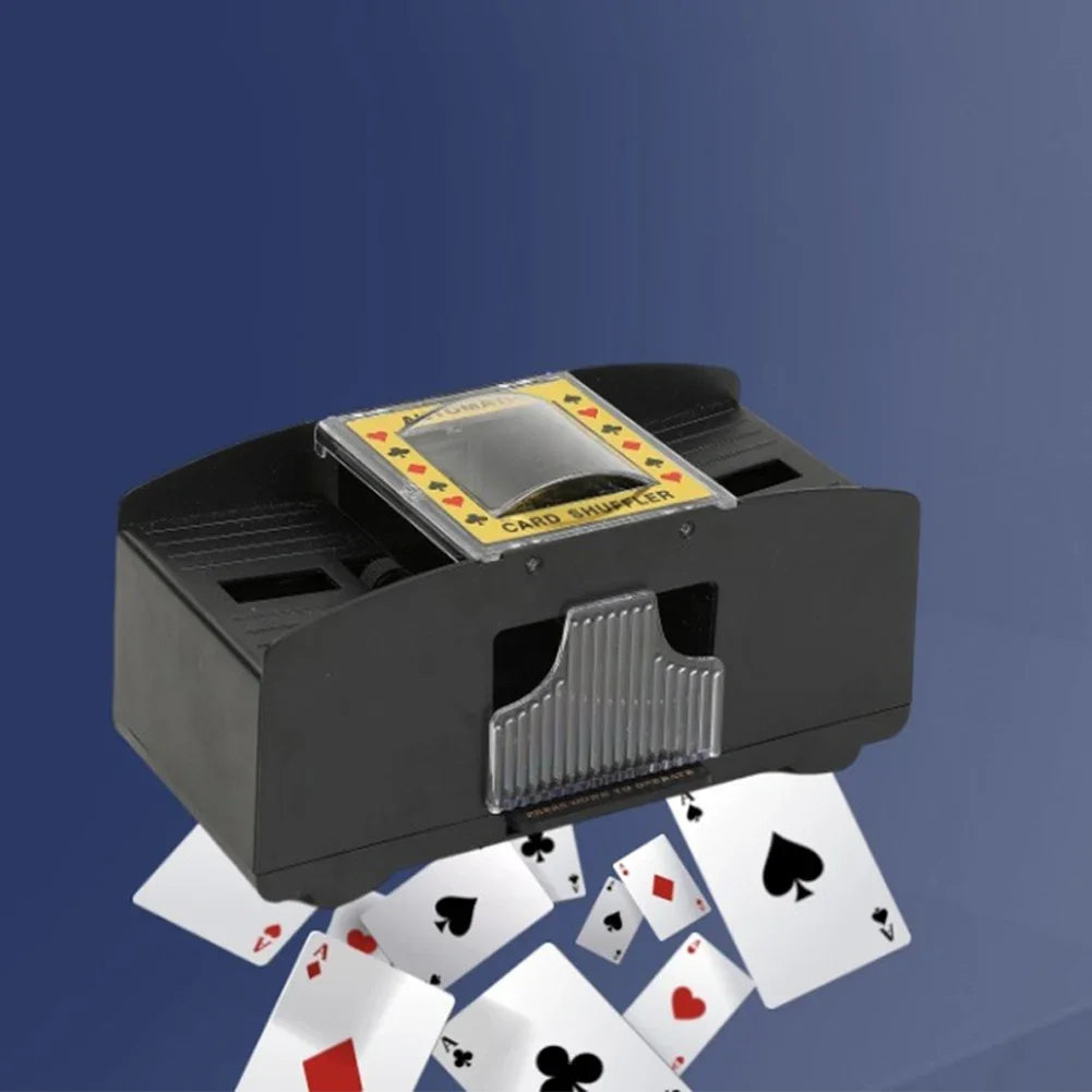 Automatic Card Shuffling Machine 1/2 Decks Electric Poker Card Shuffler Battery-Operated Shuffler