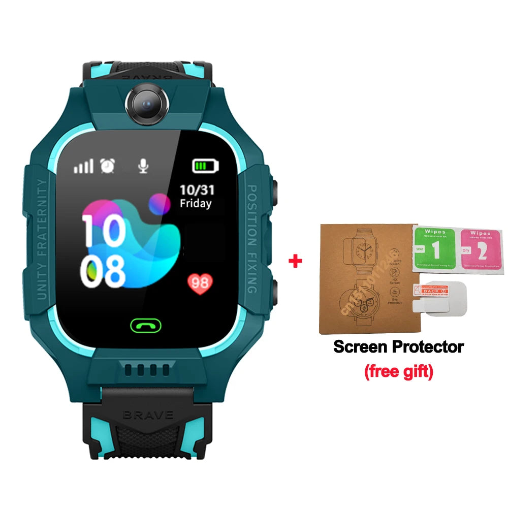 Smart Watch Kids 2g Sim Card Smartwatch for Children SOS Tracker Call Phone Camera Voice Chat Photo Boys Girls Birthday Gifts