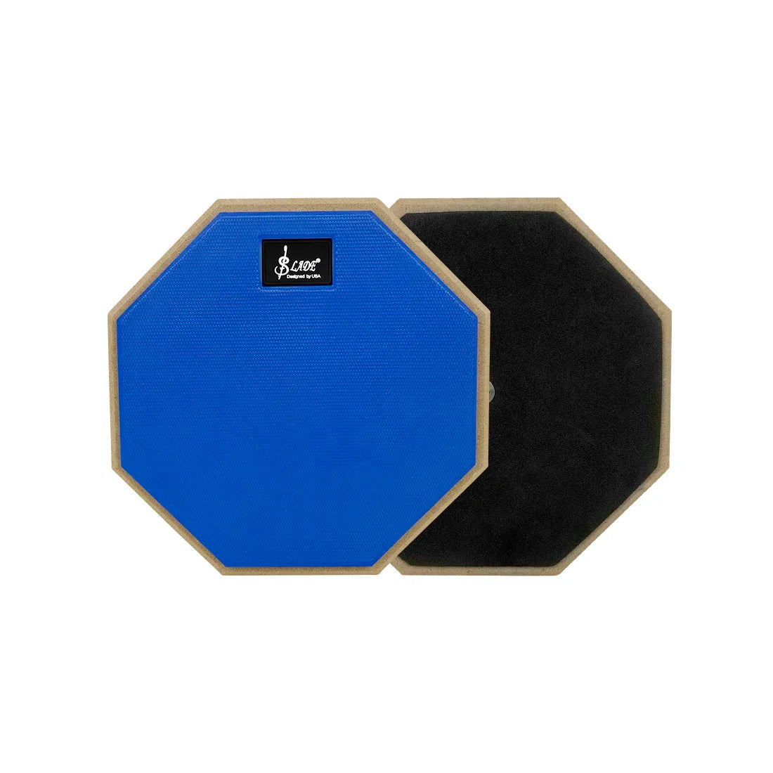 SLADE 8 Inch 12 Inch Drum Practice Pad Rubber Wooden Dumb Drum Pad Mute Training for Jazz Drums Exercise Beginners