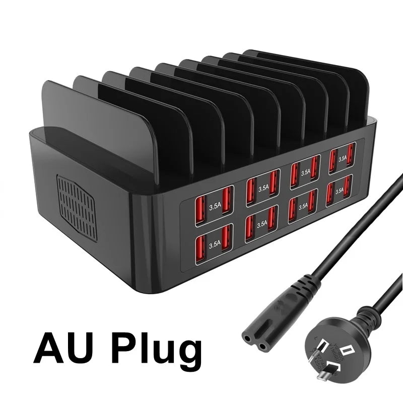 ASENGRY 150W Universal Multi USB Charger 16 Port USB Charging Station Tablet Stand For Ipad Iphone 15 14 13 Pro Max Samsung S24