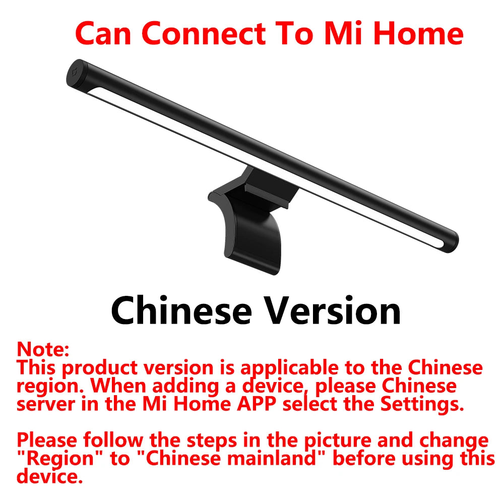Xiaomi Mijia Computer Monitor Light Bar 1S for PC Monitor LED Lamp Screen Hanging Light Student Eyes Protection Reading Learning