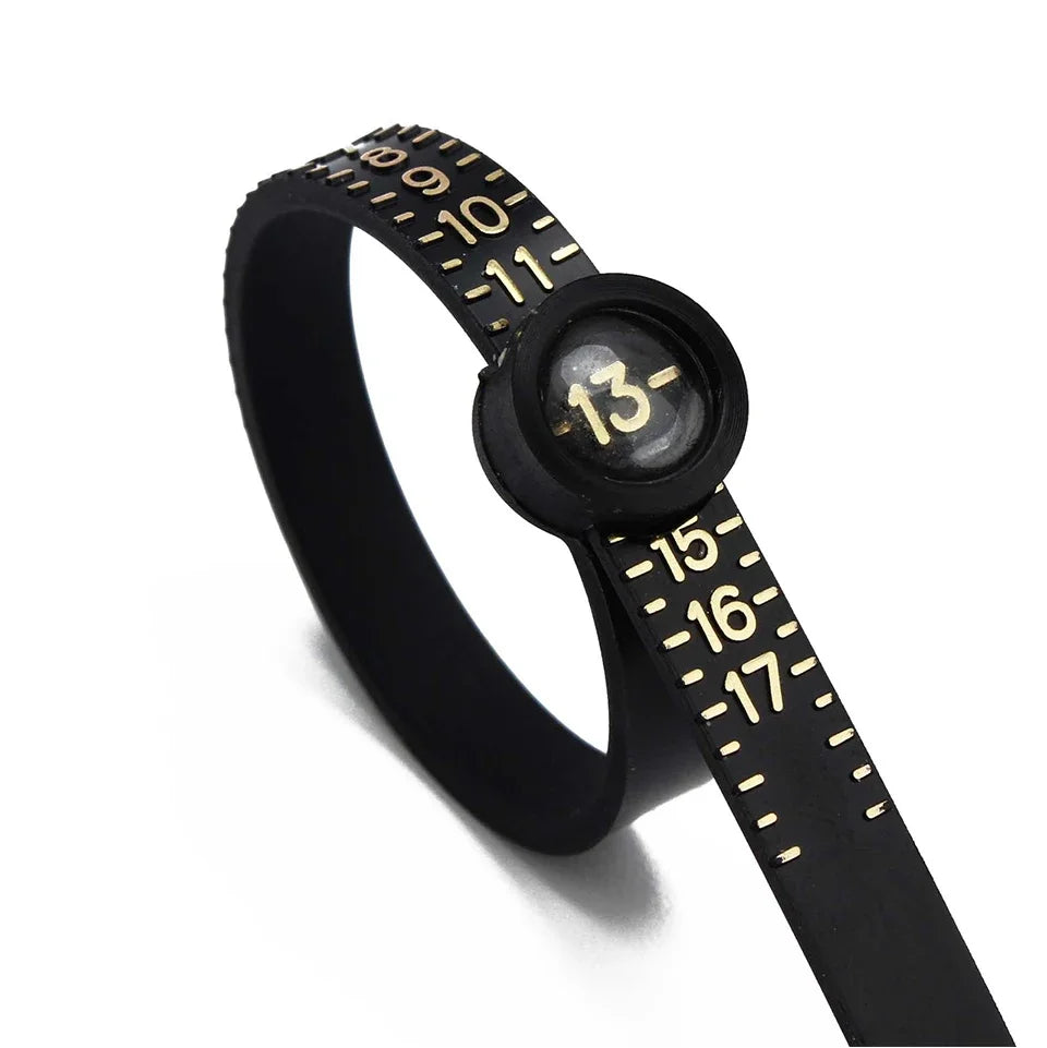 Ring With Magnifying Glass, Measuring With Ring, Soft Ruler, Plastic Size Circle, Size Filter, Durable