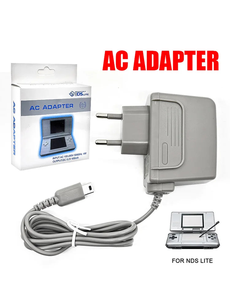 AC 100-240V Charger Travel Wall EU US Plug Charger Adapter Power Supply for Nintendo DSL DS Lite NDSL AC Adaptor Accessoires