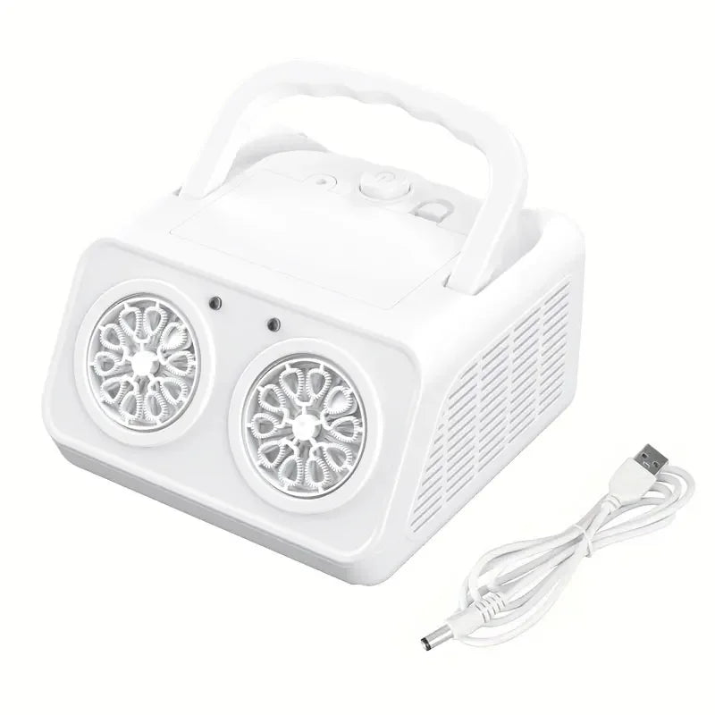 Handheld automatic bubble machine, children's portable bubble machine outdoor wedding game bubble water without battery