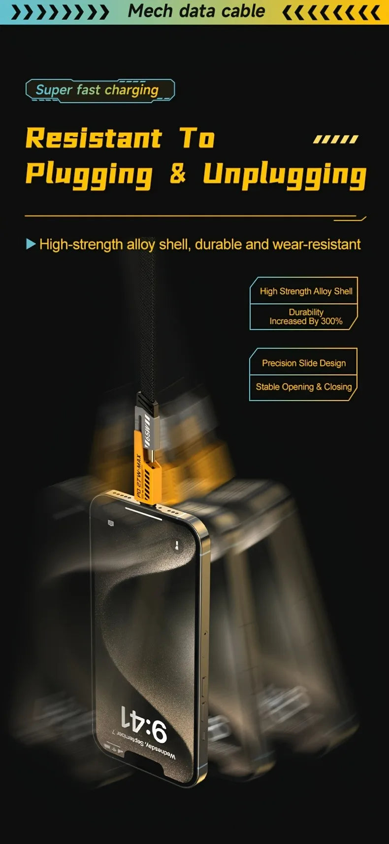 4 In 1 PD 65W USB Type C Data Cable Fast Charging For iPhone 16 15 14 13 12 Samsung Xiaomi Redmi Huawei Wire Cable Fast Charger