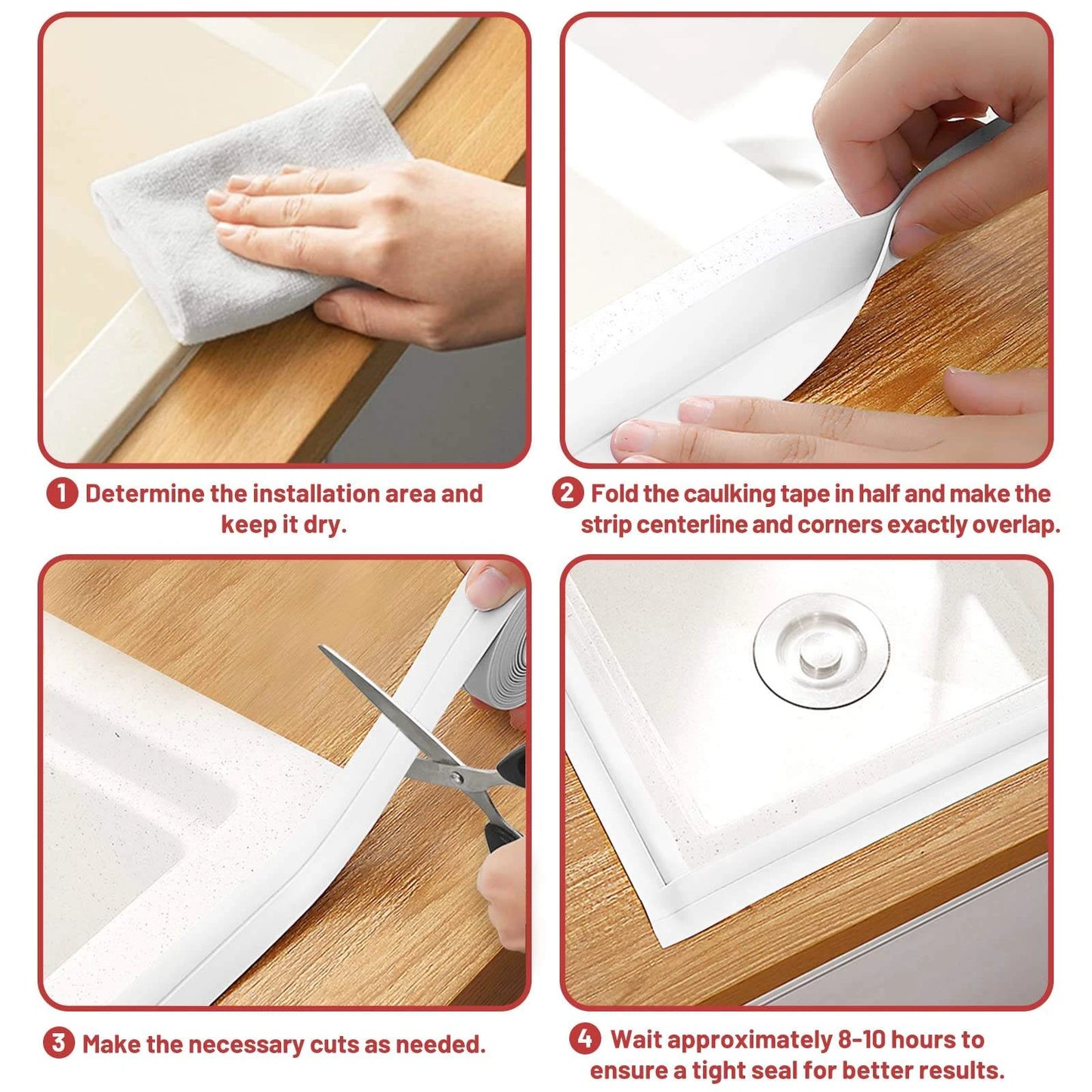 Waterproof Tape Silicone Rubber Self Adhesive Bathroom Toilet Tape Wall Sticker Sink Edge Tape Wire Hose Strong Repairing Tape