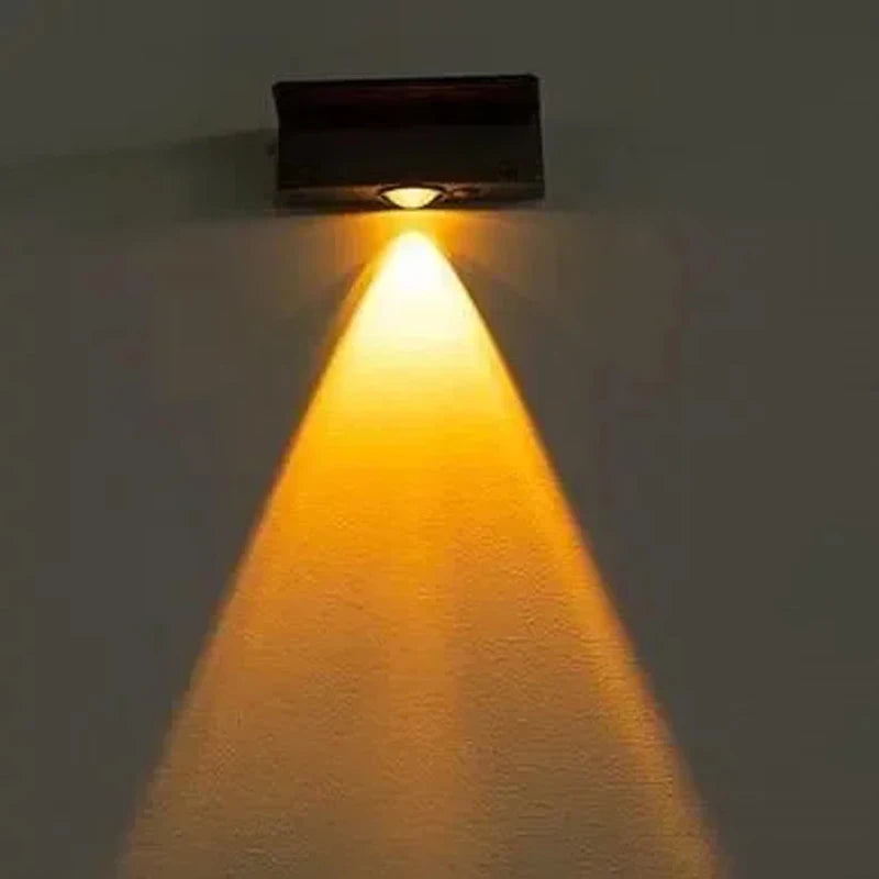 Solar Wall Lights IP65 Outdoor Square Solar Wireless Wall Mount Lights Waterproof Outdoor Wall Lamps Decorative for Garden