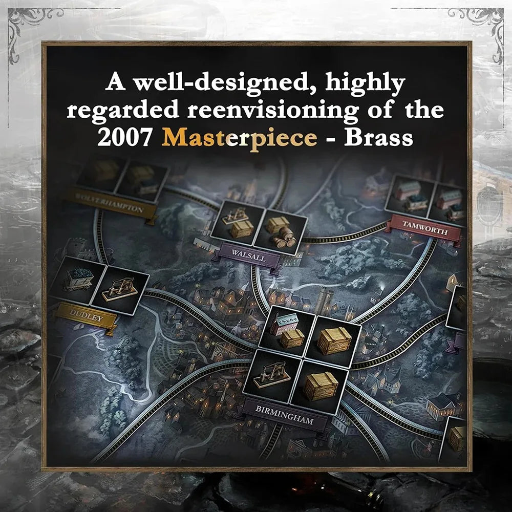 Brass: Birmingham Board Game For Family Party ,English Strategy Entertainment Card Game Christmas Gift Birthday Gift
