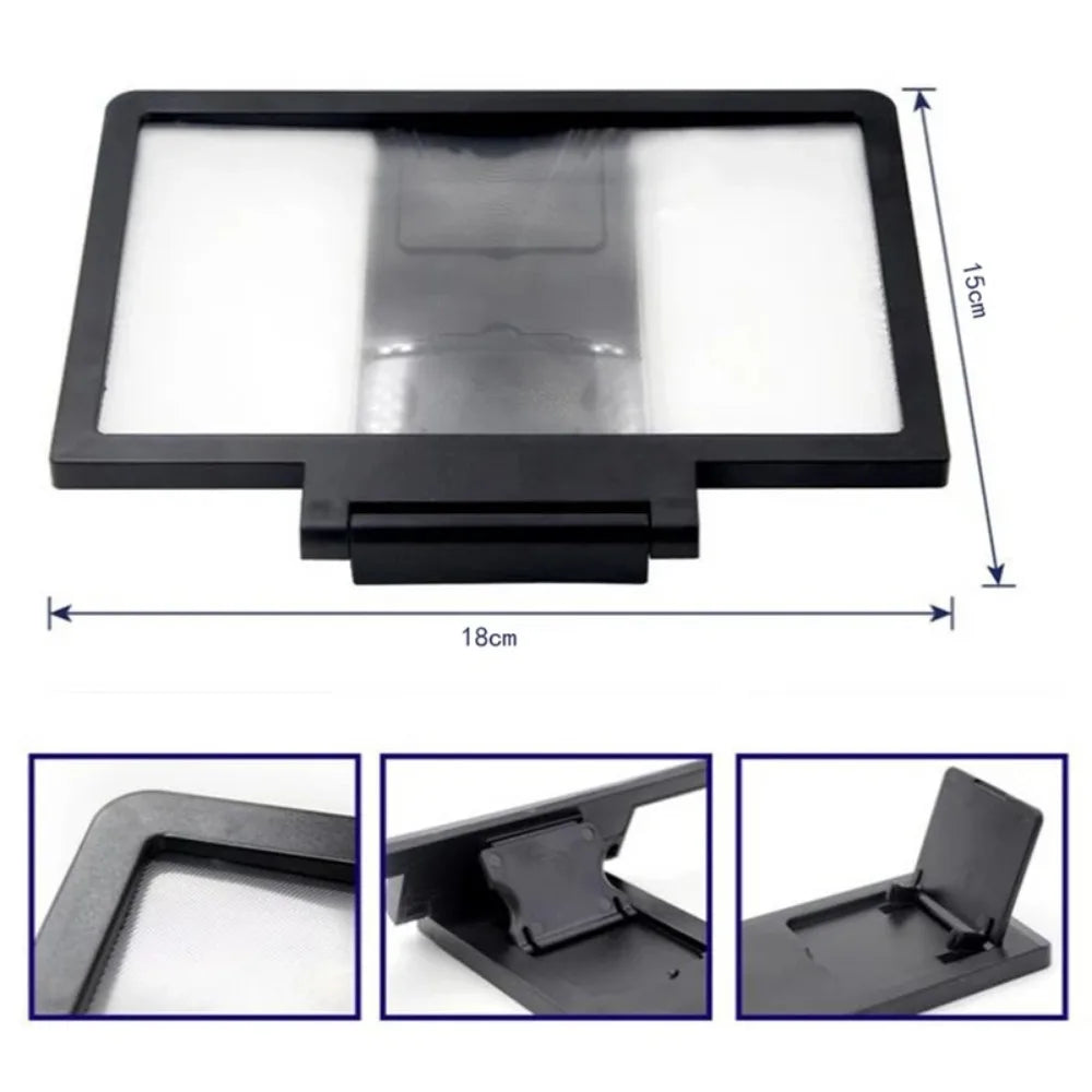 NEW 3D Screen Amplifier Mobile Phone HD Screen Video Glass Stand Magnifier For Phone Enlarged Screen Phone Stand Bracket