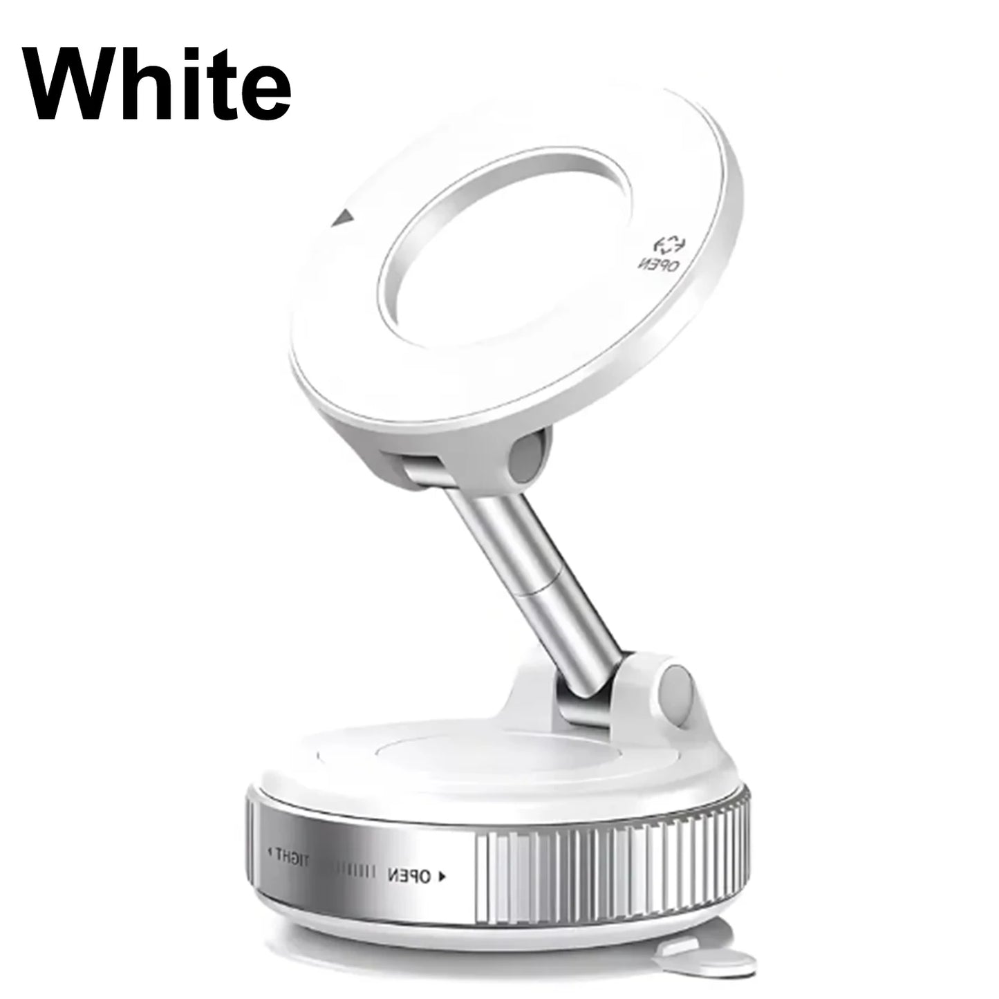 K007 For iphone 14 15 16 Strong Magnetic Car Phone Holder Foldable Design 360° Adjustable Vacuum Mount for Car/Desk/Bathroom Use