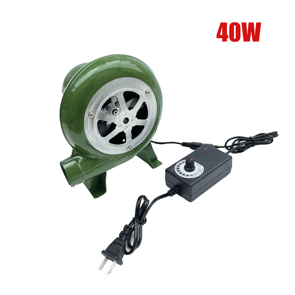 Electric Blower Fan BBQ Fan 100v 220v Suitable for Barbecue Mini Blacksmith Forges Blower with Speed Adapter AC100-240V M89B