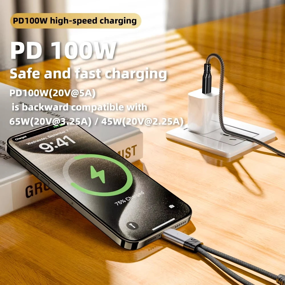 USB C Headphone and Charger Adapter 2 in 1 USB C to Aux Audio Jack with PD 100W Fast Charging Dongle Cable Cord for Galaxy S23