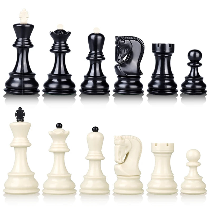 Exquisite Standard Heavy Plastic Tuba Chess Pieces Excluding Chessboard Nonmagnetic Home Entertainment Games