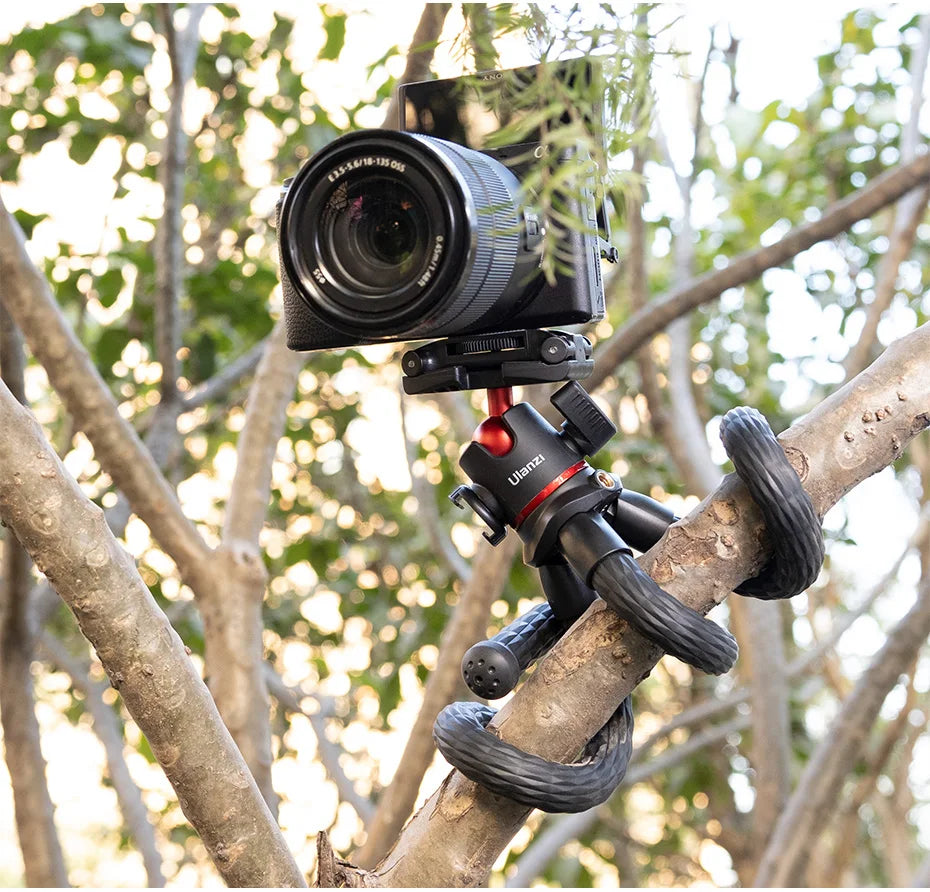 VIJIM Ulanzi MT-33 Flexible Octopus Tripod for Phone Camera DSLR 2in1 Design Tripod With Phone Holder Side Cold Shoe 1/4'' Screw