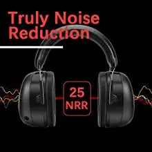 ZOHAN Electronic Headphone 5.0 Bluetooth Earmuffs Hearing Protection Headphones for Music Safety Noise Reduction Charging