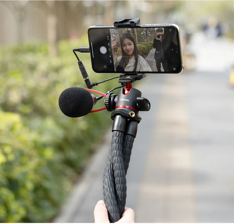 VIJIM Ulanzi MT-33 Flexible Octopus Tripod for Phone Camera DSLR 2in1 Design Tripod With Phone Holder Side Cold Shoe 1/4'' Screw