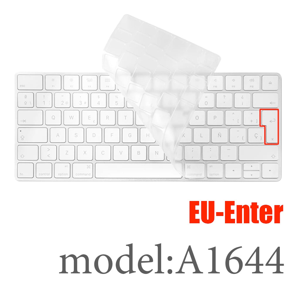 Desktop PC for Apple Bluetooth Wireless keybord MLA22LL/ A1644 A1314 IMAC Keyboard cover Protector Silicone Cover US/EU Version