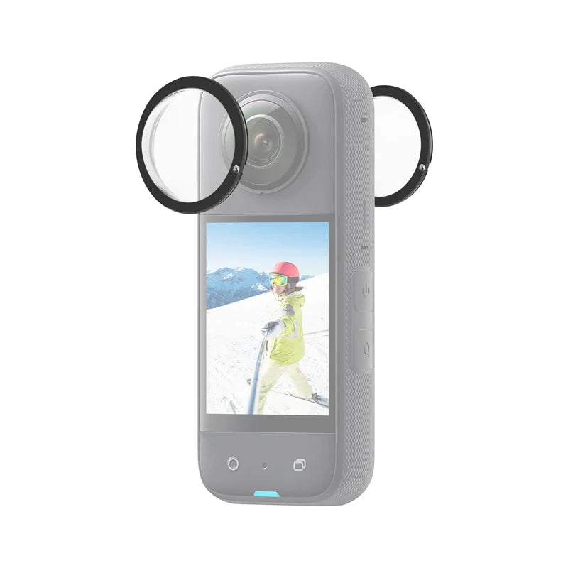 Sticky Lens Guards PC Protective Cover Cap for Insta360 X4 / X3 / Insta 360 One X2 Waterproof 360 Action Camera Accessories