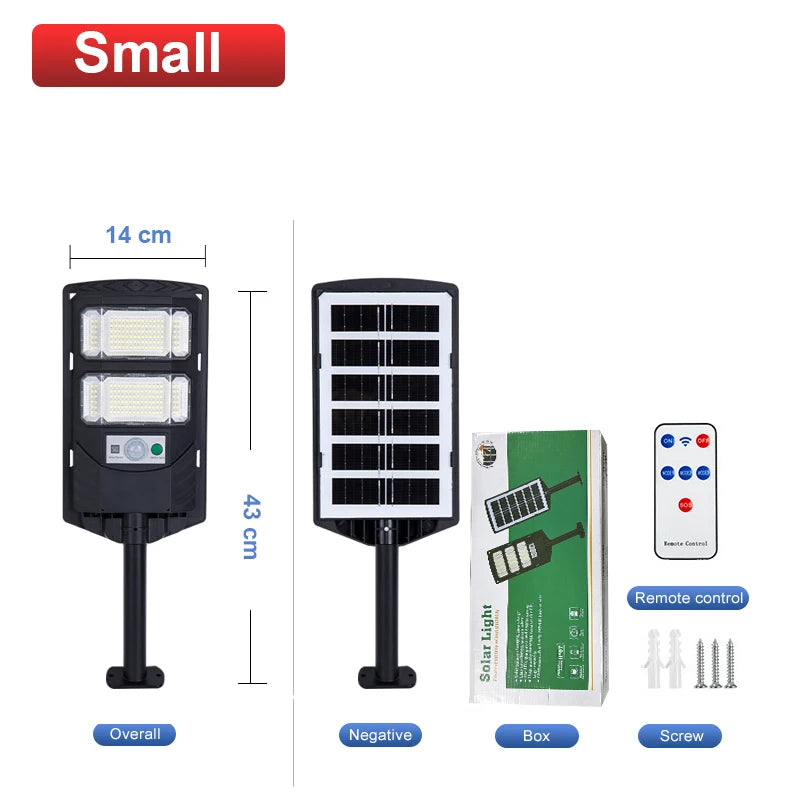 12000 LM High Power LED Solar Lights Outdoor Sunlight Motion Sensor Solar Powered Lamp Waterproof Patio Garden Street Wall Light