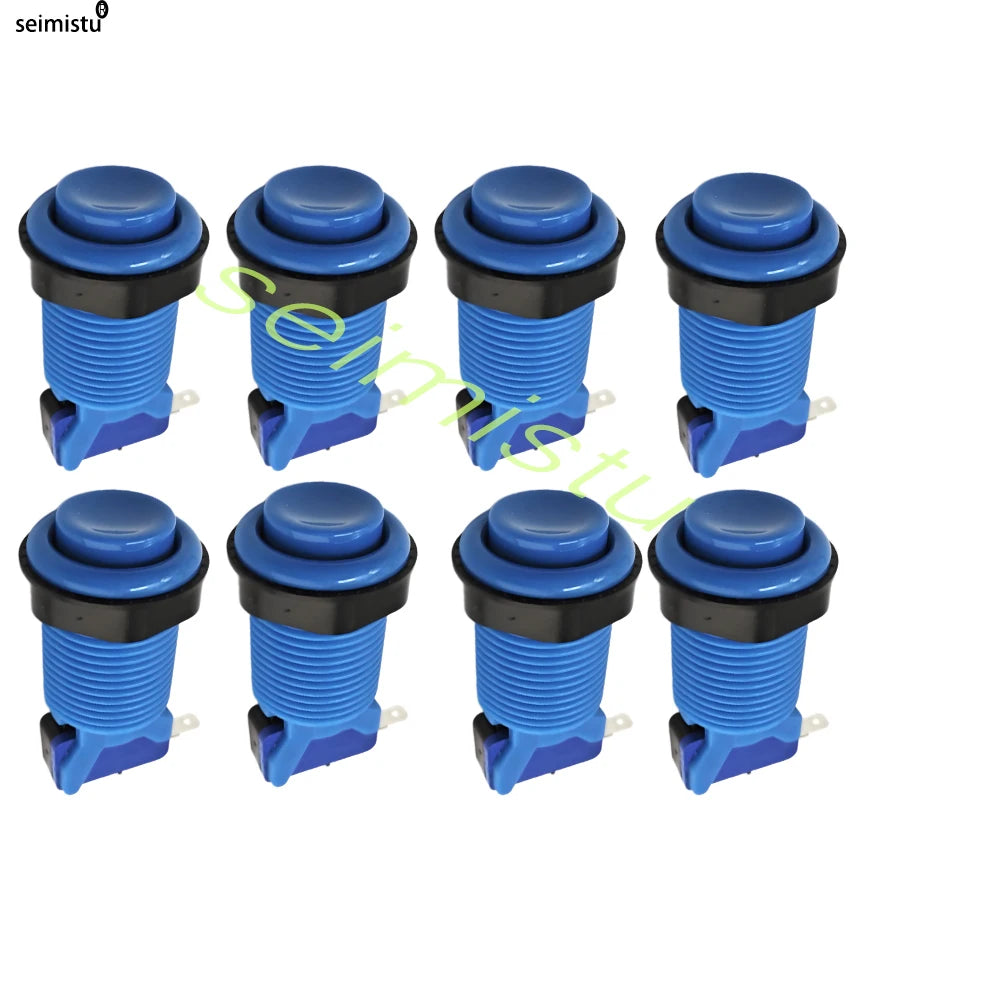 8pcs American Happ Style Push Button 28mm For Neo Geo Arcade Game Machine Joystick Zero Delay Controller buttons Parts