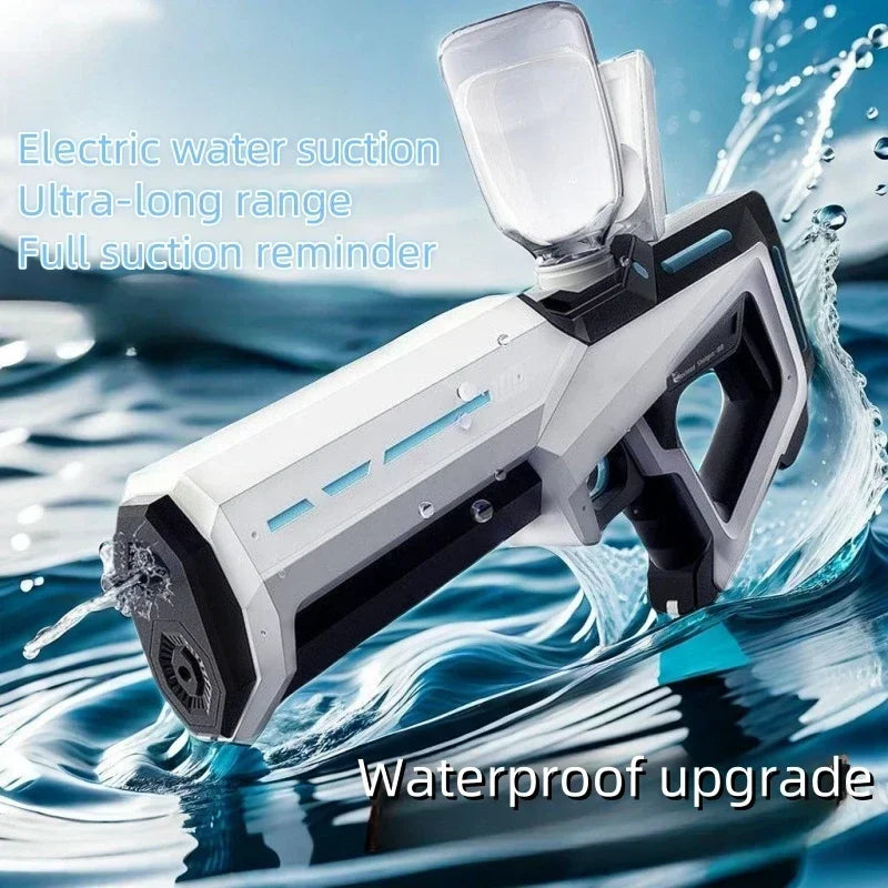 Automatic water absorbing electric water gun, outdoor beach swimming pool entertainment, adult and children's water gun