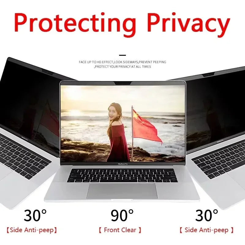 New 14 Inch/15.6 Inch 30 ° Side Privacy Film Front High-definition for Macbook Pro/Air Anti-peeping Film 310 x174mm 345 x194mm