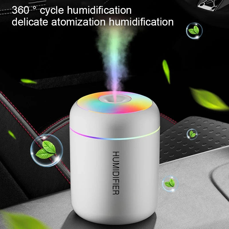 Mini Air Humidifier Usb Aroma Diffuser 180ml Essential Oil Purifier Cool Mist Sprayer Car Home Bedroom LED Desktop humidificador