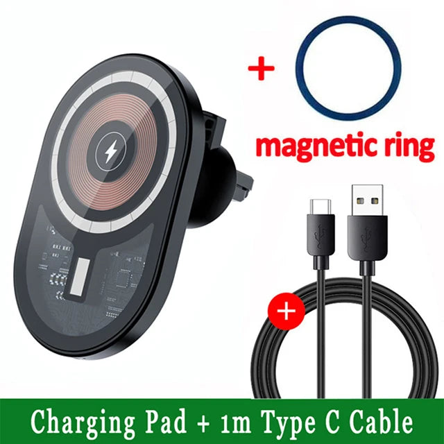 30W Magnetic Wireless Charger Car Air Vent Mount Phone Holder Stand Fast Charging Station For iPhone 12 13 14 Pro Max macsafe