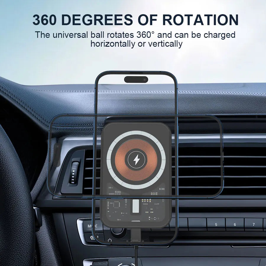 30W Magnetic Wireless Charger Car Air Vent Mount Phone Holder Stand Fast Charging Station For iPhone 12 13 14 Pro Max macsafe