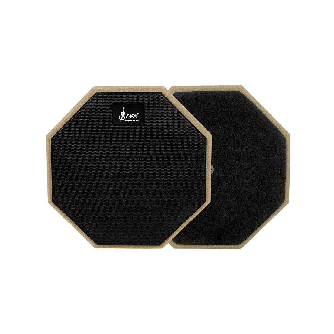 SLADE 8 Inch 12 Inch Drum Practice Pad Rubber Wooden Dumb Drum Pad Mute Training for Jazz Drums Exercise Beginners