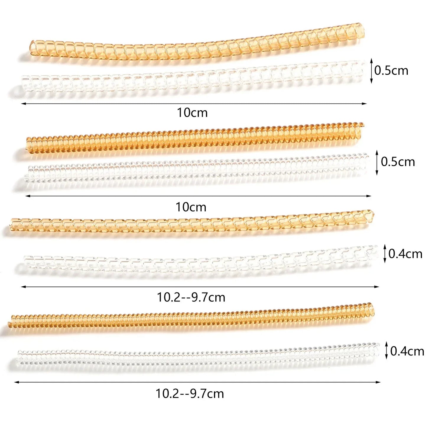 8Pcs/Set Ring Size Adjuster Accessories Adjustable Invisible Rubber Pad Ring Size Adjuster for Loose Rings