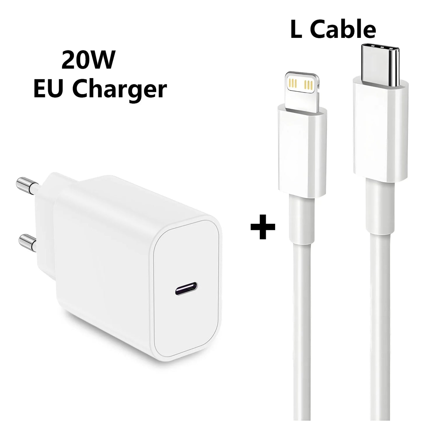 35w for iPhone Fast Charger for iPhone 14 13 12 11 Pro Plus mini XS Max XR X 8 iPad Air Quick Charging Power Adapter USB C cable
