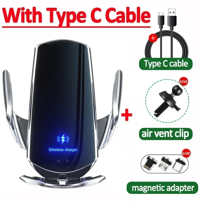 30W Wireless Car Charger Magnetic Car Phone Holder For iPhone 16-12 Pro Max Xiaomi Samsung Fast Charging Wireless Chargers