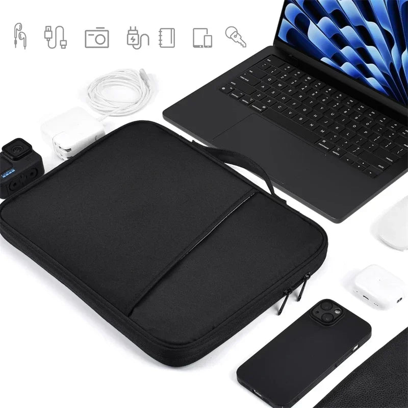 Portable Shockproof Handle Bag Laptop Sleeve Case for Macbook Air 11 12 13 Inch M4 M3 M2 M1 Chip Mac Book Pro Cover Accessories