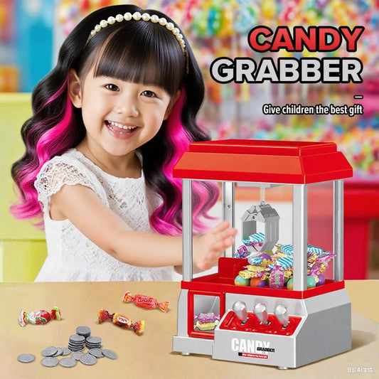 Claw Machine Electronic Candy Machine Arcade Claw Machine Retro Carnival Music And 24 specie Game Birthday Game Candy Kids Toys
