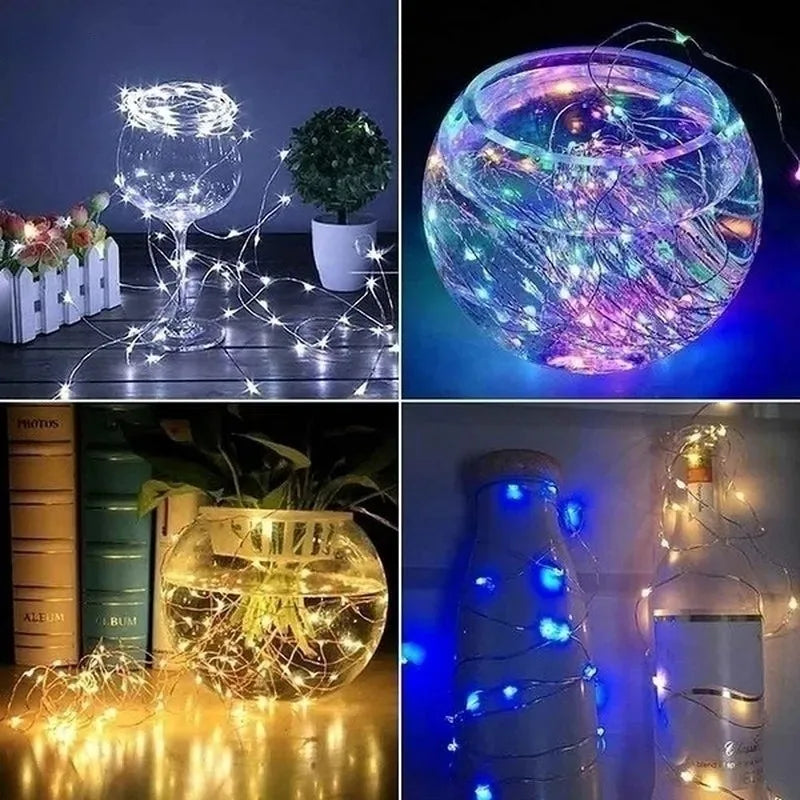 20m USB LED String Lights Fairy String Lights Warm White LED String Lights for Christmas Wedding Party Home Holiday Decoration
